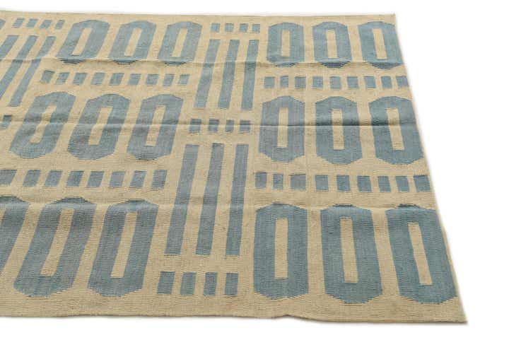 5' 3 x 6' 5 Hand Woven Kilim Modern Wool Rug