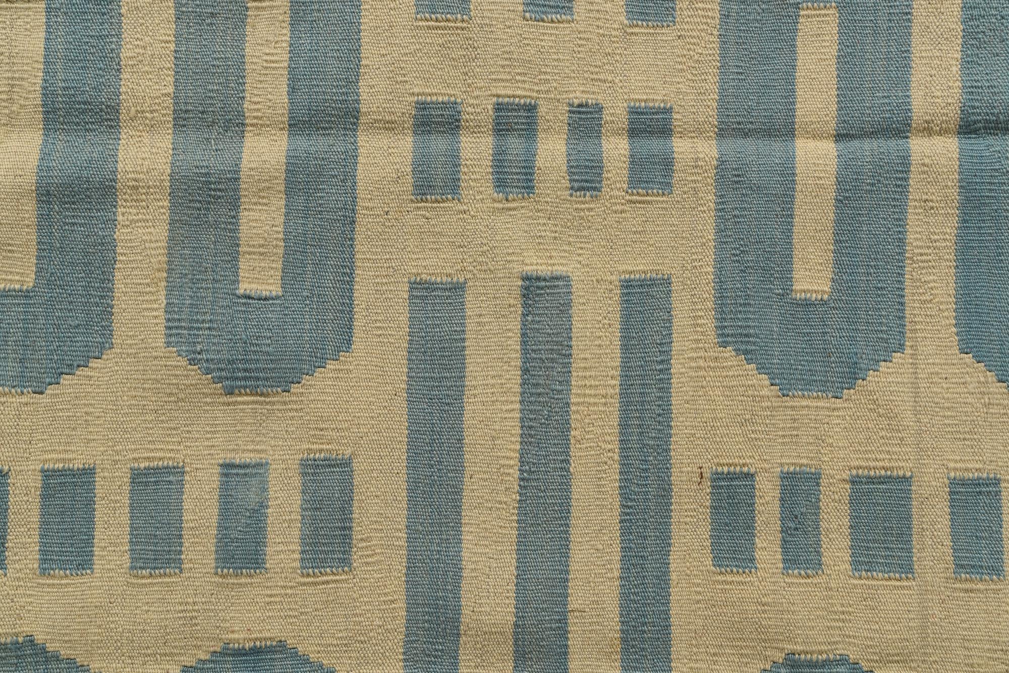 5' 3 x 6' 5 Hand Woven Kilim Modern Wool Rug