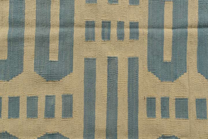 5' 3 x 6' 5 Hand Woven Kilim Modern Wool Rug