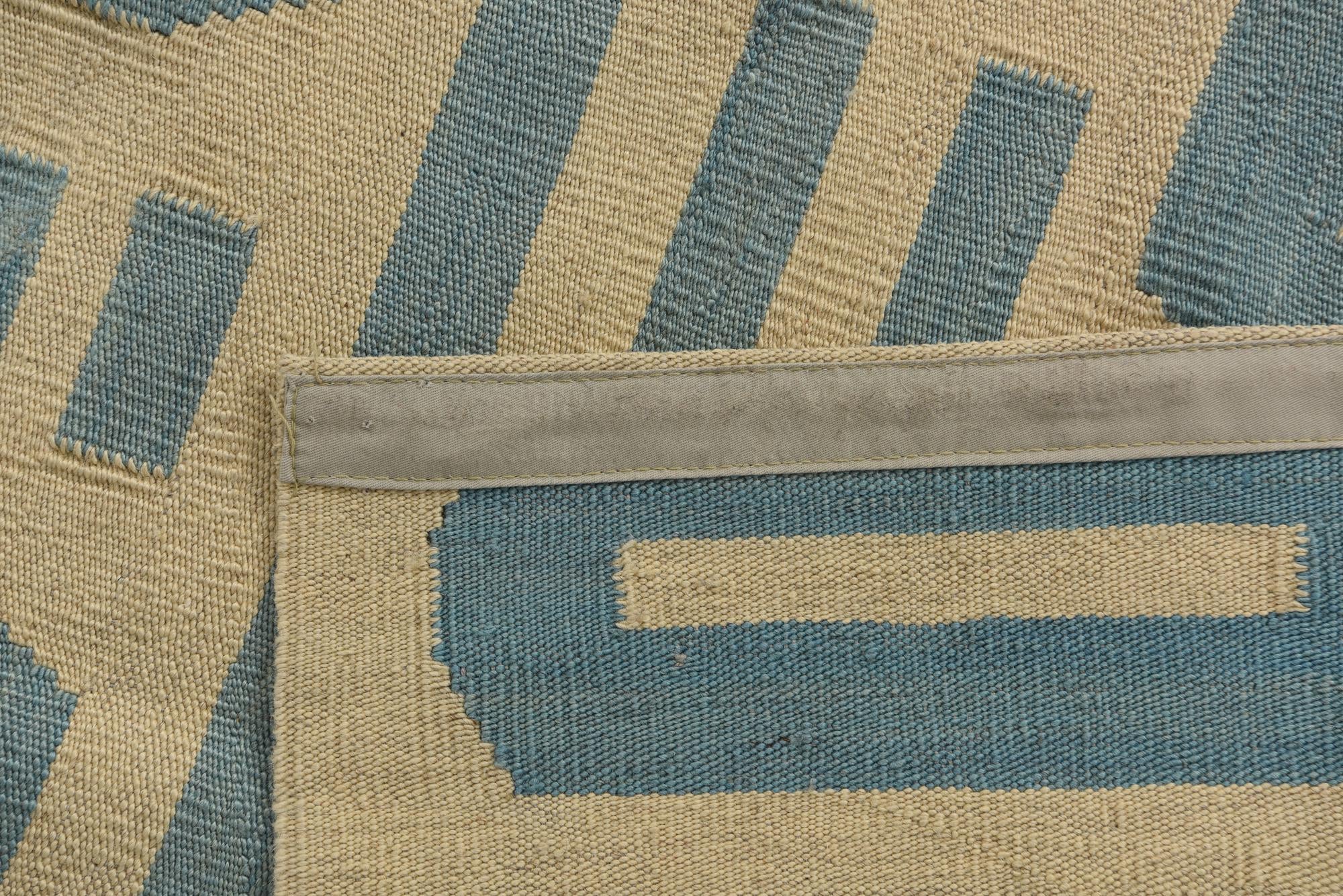 5' 3 x 6' 5 Hand Woven Kilim Modern Wool Rug