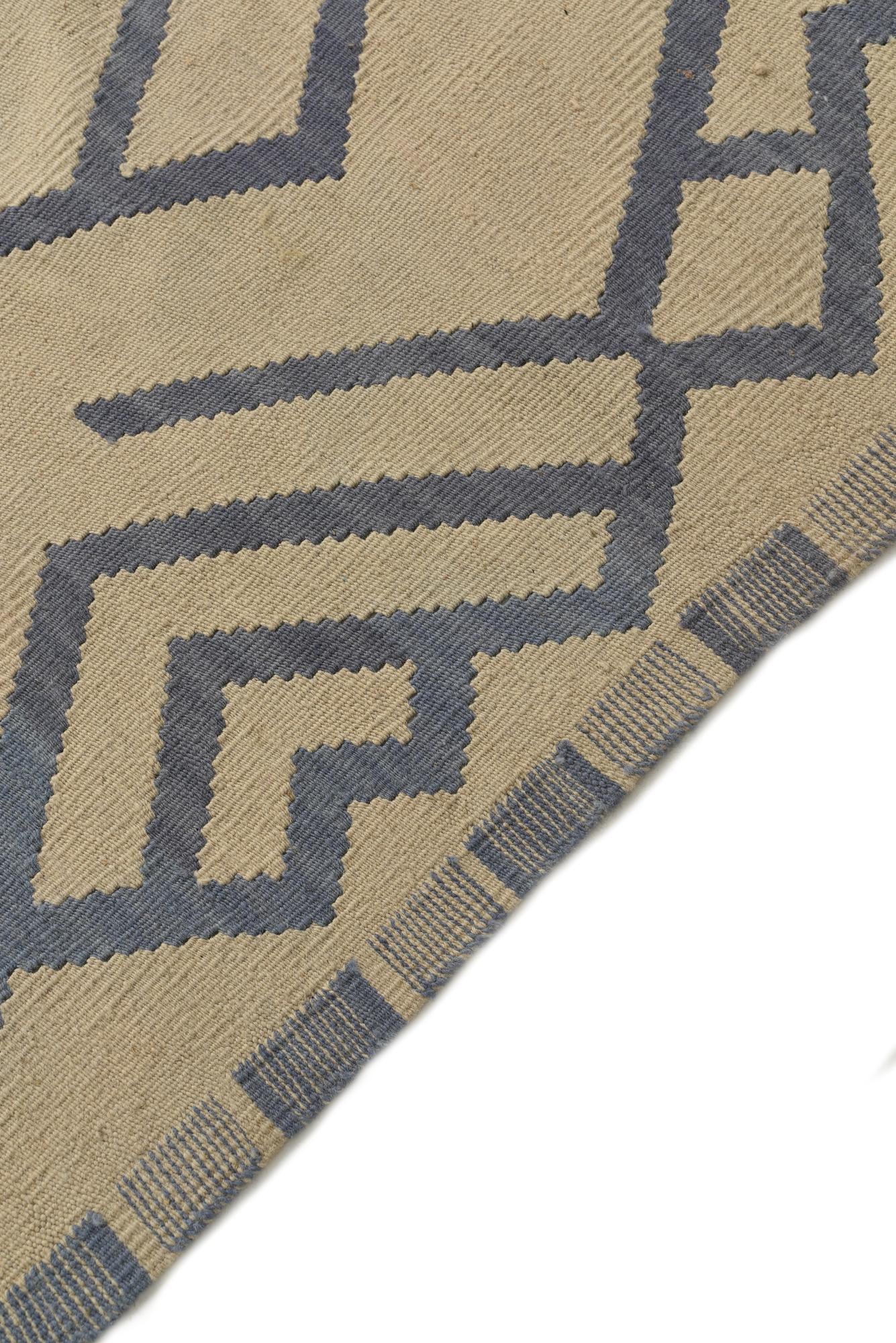 6' x 8' Hand Woven Kilim Modern Wool Rug