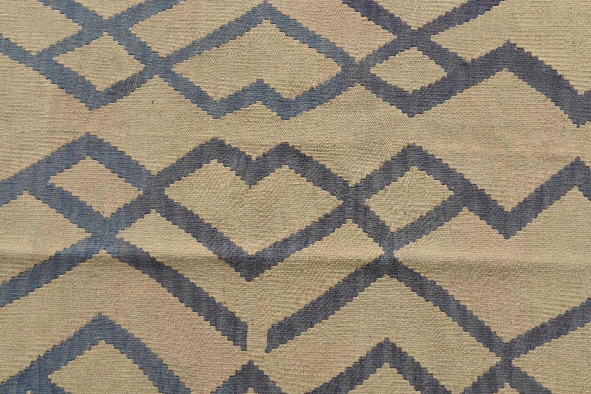 6' x 8' Hand Woven Kilim Modern Wool Rug