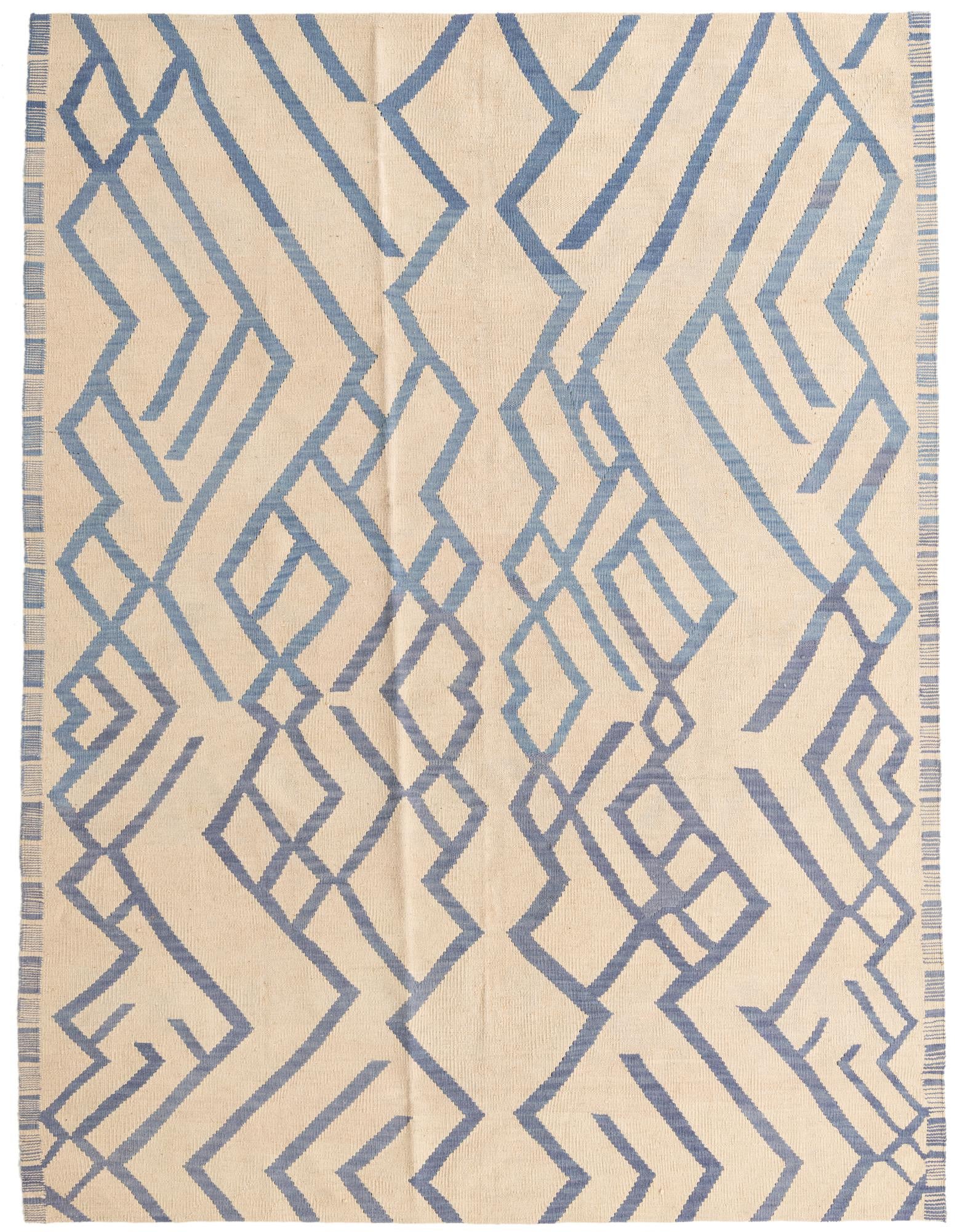 6' x 8' Hand Woven Kilim Modern Wool Rug