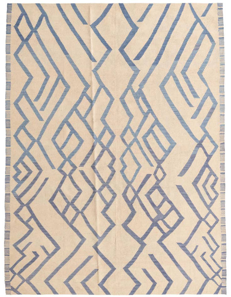 Detail image of 6' x 8' Hand Woven Kilim Modern Wool Rug