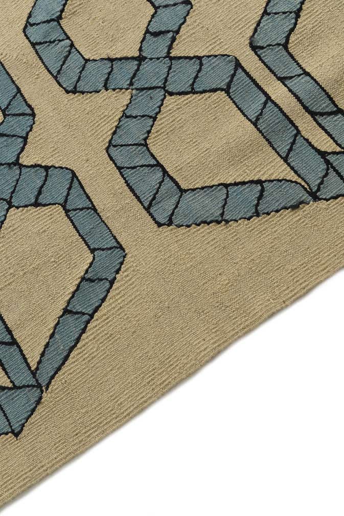 6' 9 x 9' 7 Hand Woven Kilim Modern Wool Rug