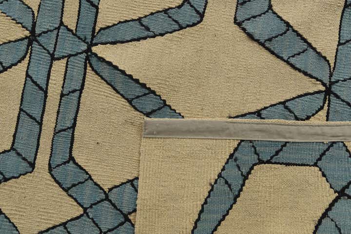 6' 9 x 9' 7 Hand Woven Kilim Modern Wool Rug