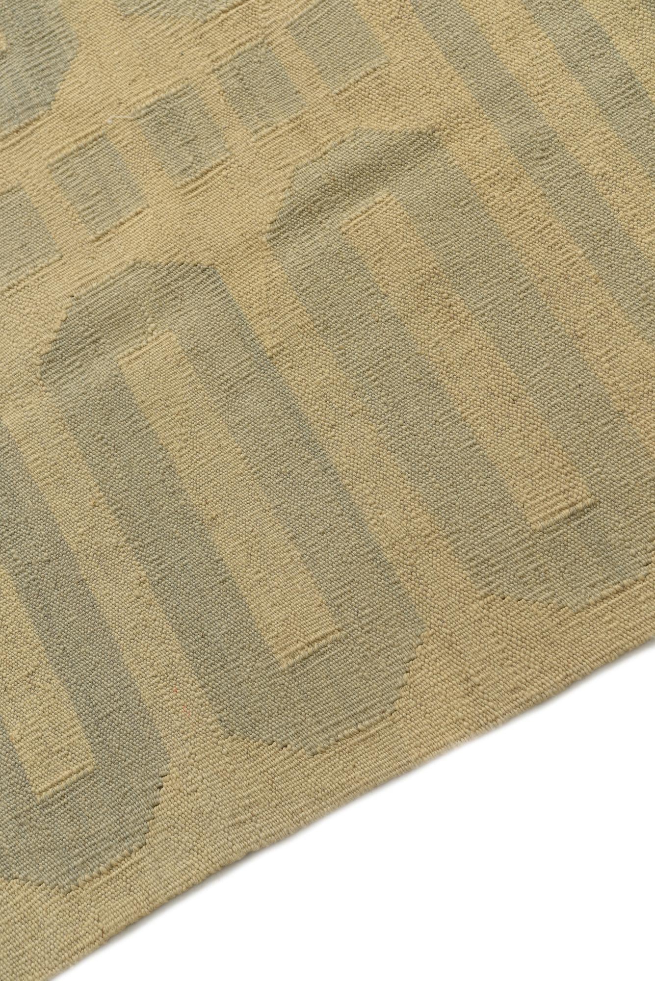 4' 10 x 6' 7 Hand Woven Kilim Modern Wool Rug