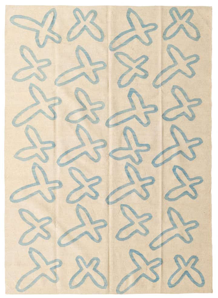 5' 8 x 7' 10 Hand Woven Kilim Modern Wool Rug