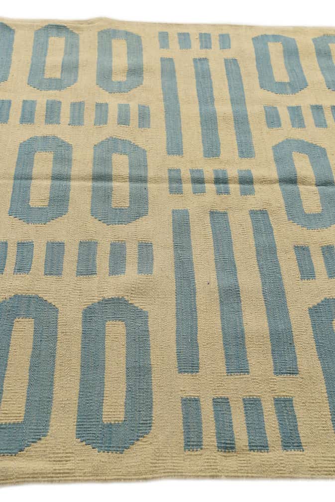 4' 9 x 6' 7 Hand Woven Kilim Modern Wool Rug