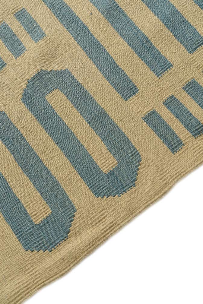 4' 9 x 6' 7 Hand Woven Kilim Modern Wool Rug