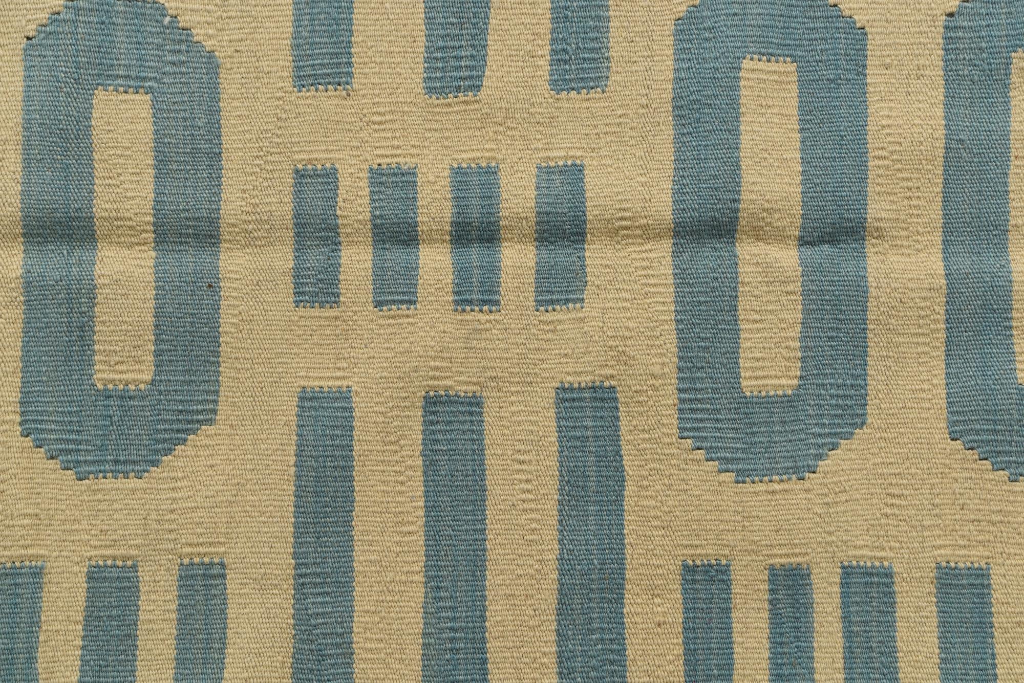 4' 9 x 6' 7 Hand Woven Kilim Modern Wool Rug
