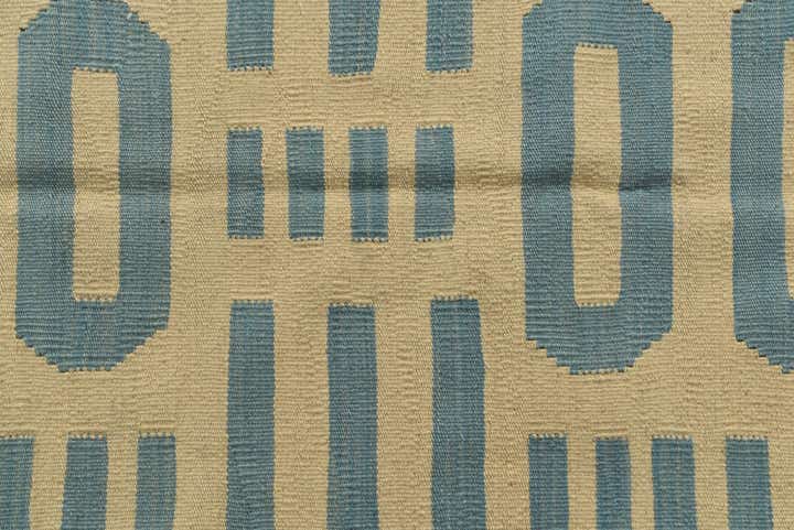 4' 9 x 6' 7 Hand Woven Kilim Modern Wool Rug