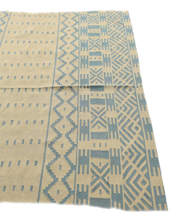 Detail image of 6' 5 x 9' 5  Hand Woven Kilim Modern Wool Rug