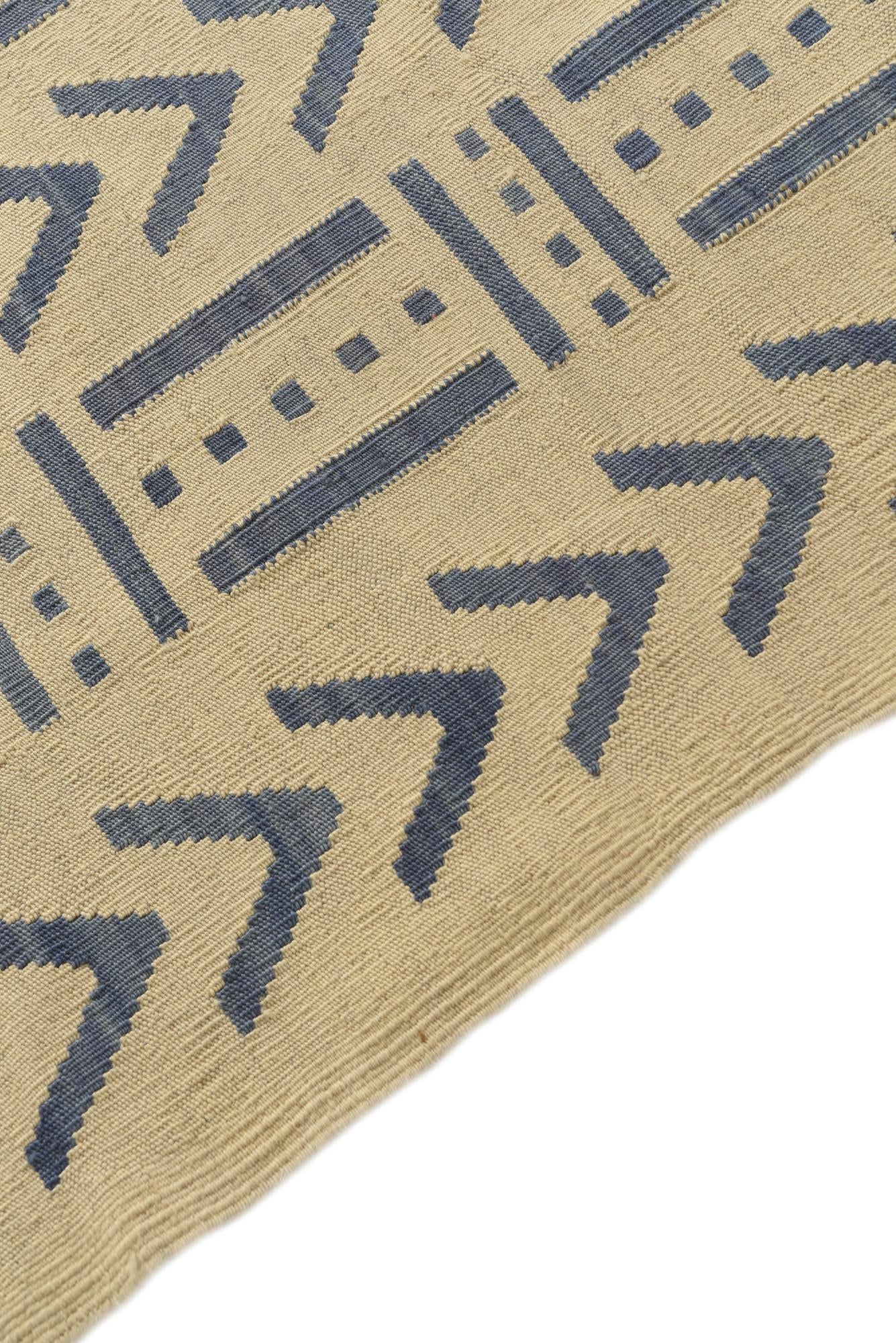 6' 2 x 7' 8 Hand Woven Kilim Modern Wool Rug