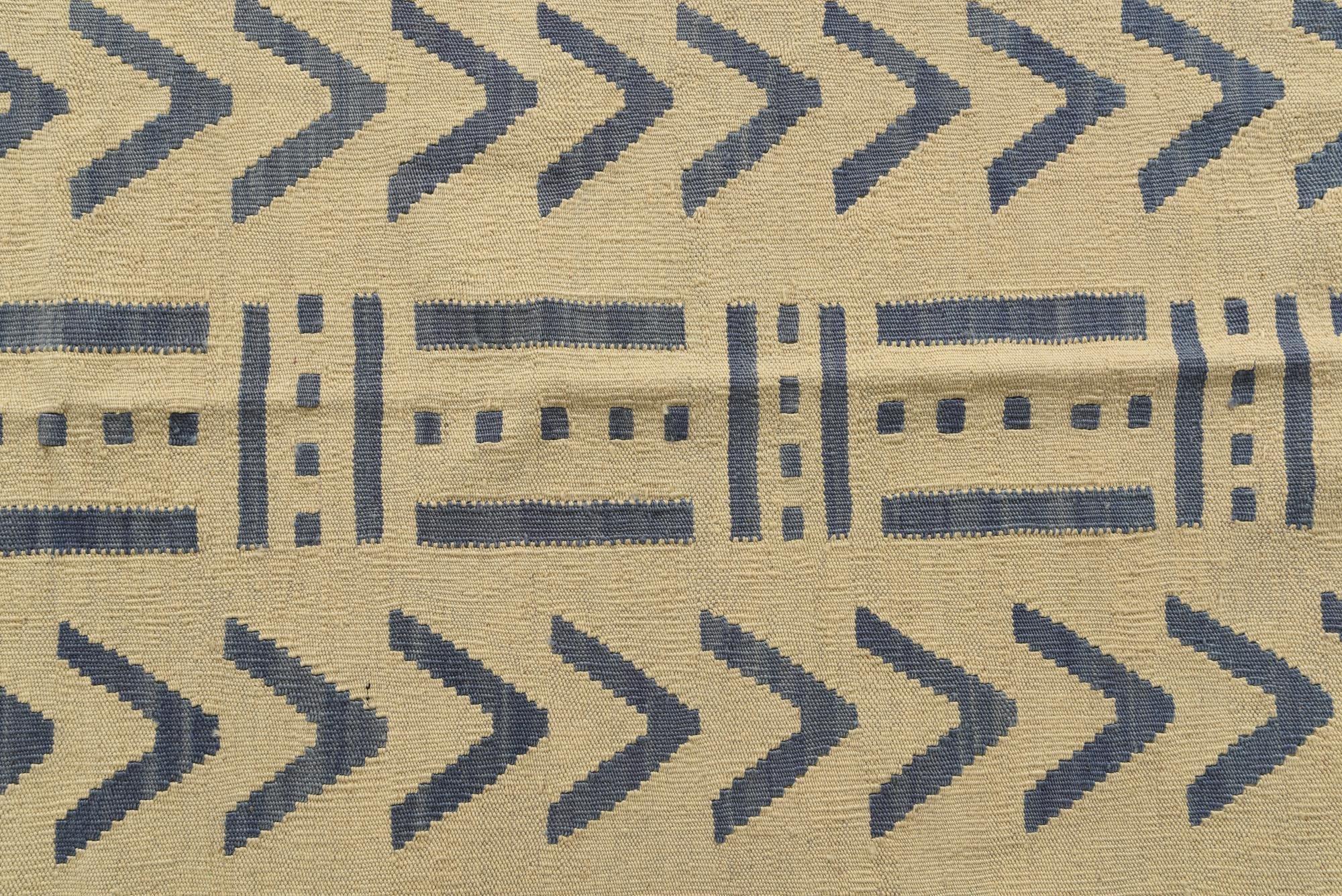 6' 2 x 7' 8 Hand Woven Kilim Modern Wool Rug