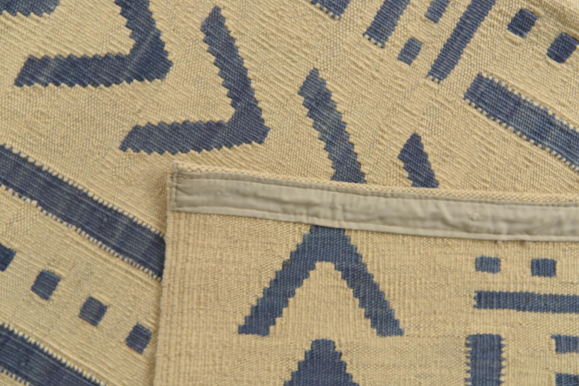 6' 2 x 7' 8 Hand Woven Kilim Modern Wool Rug
