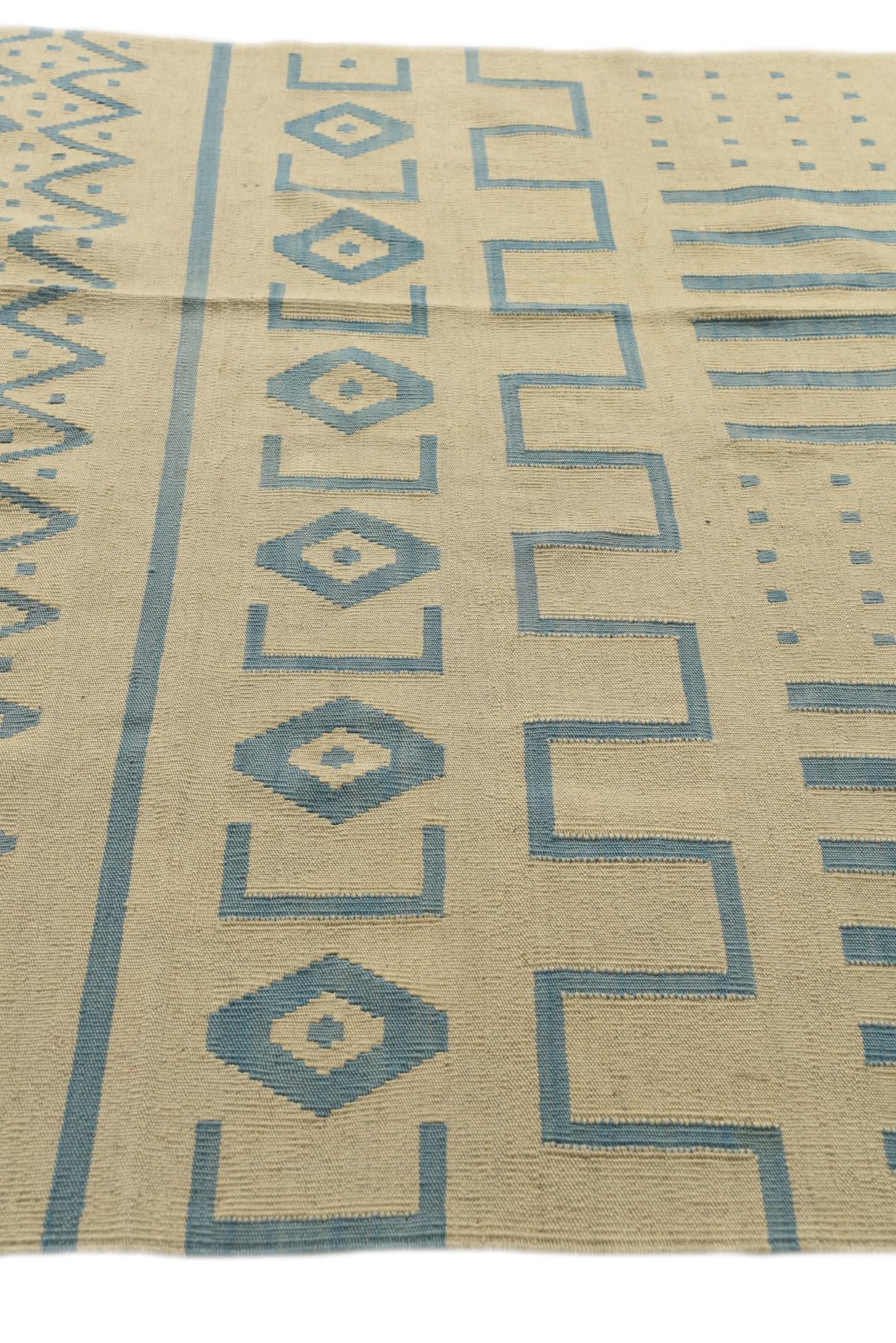 5' 9 x 7' 10 Hand Woven Kilim Modern Wool Rug