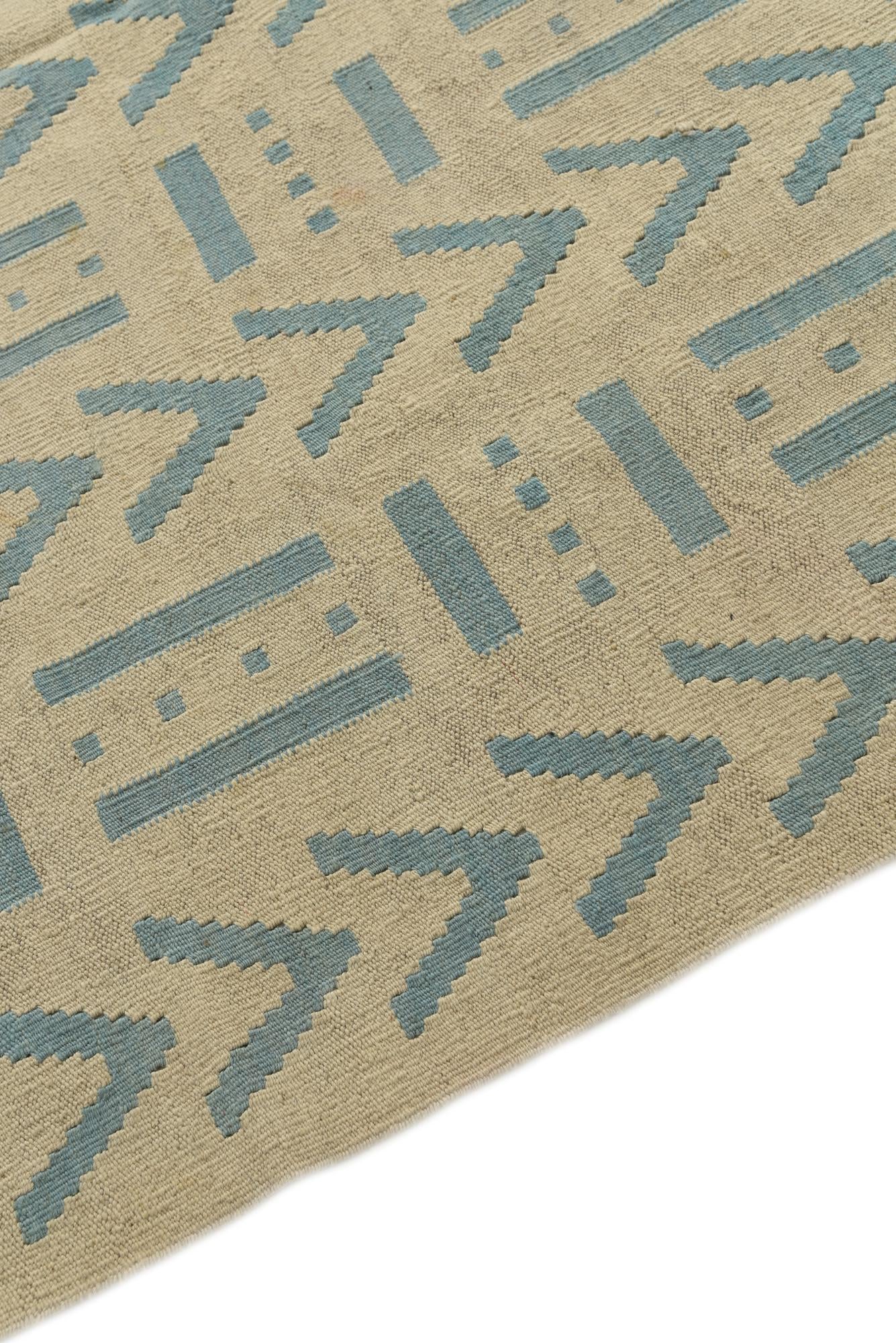 5' 2 x 6' 5 Hand Woven Kilim Modern Wool Rug