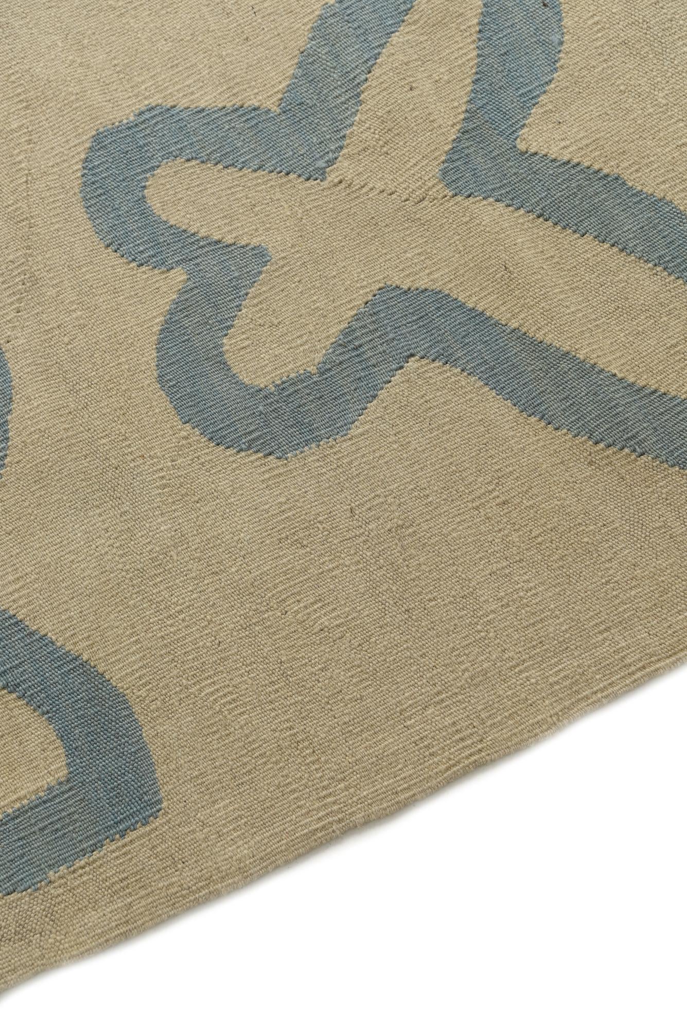 4' 10 x 6' 8 Hand Woven Kilim Modern Wool Rug