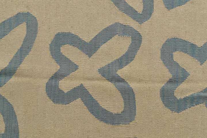 4' 10 x 6' 8 Hand Woven Kilim Modern Wool Rug