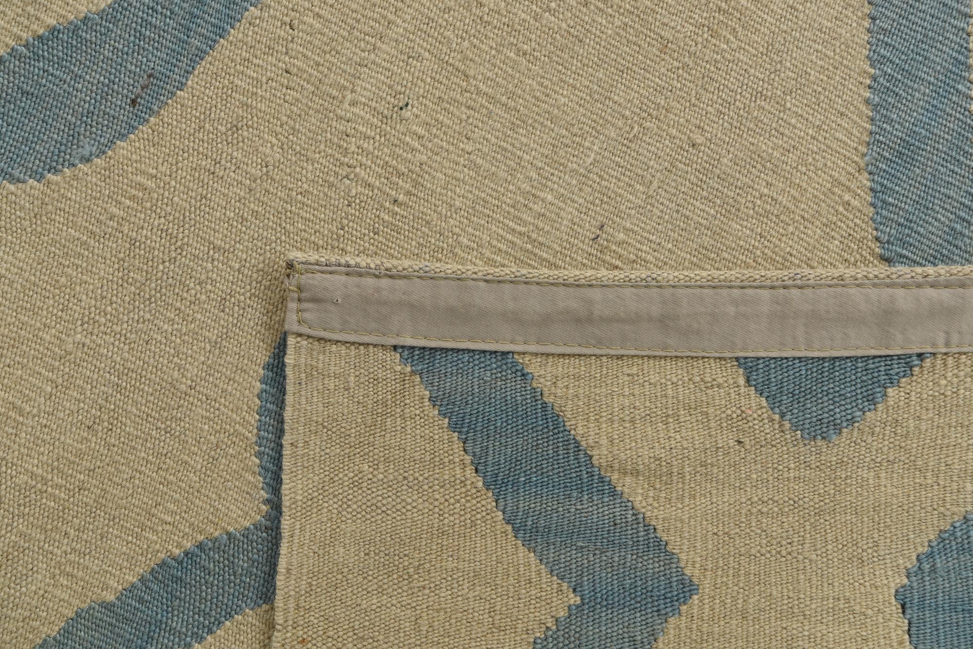 4' 10 x 6' 8 Hand Woven Kilim Modern Wool Rug