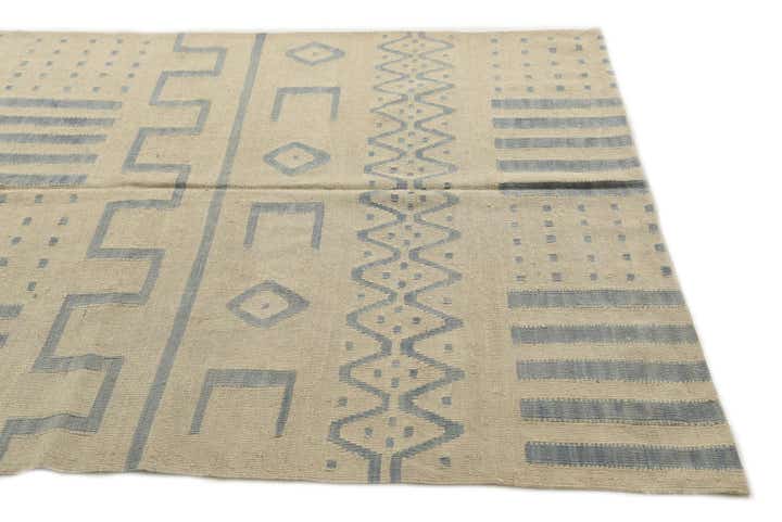 5' 4 x 6' 7 Hand Woven Kilim Modern Wool Rug