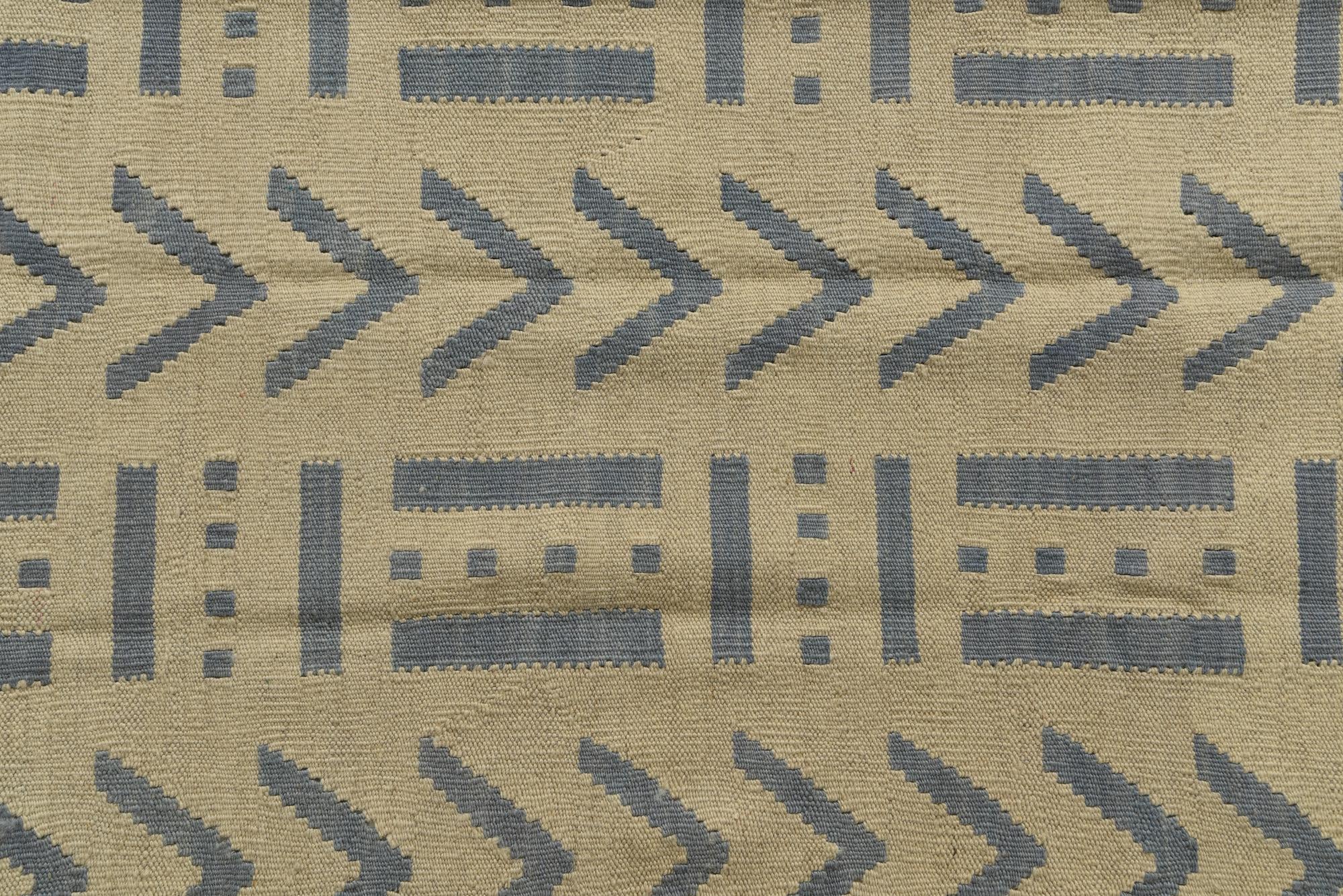 5' 2 x 6' 8 Hand Woven Kilim Modern Wool Rug