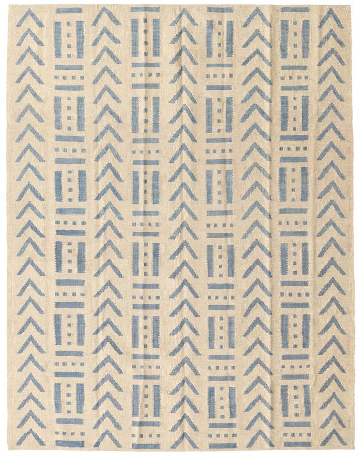 Detail image of 5' 2 x 6' 8 Hand Woven Kilim Modern Wool Rug