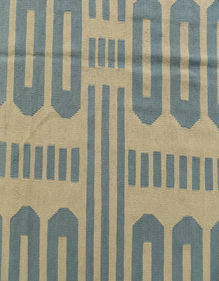 Detail image of 6' 1 x 7' 8  Hand Woven Kilim Modern Wool Rug