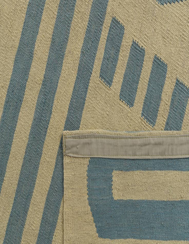Detail image of 6' 1 x 7' 8  Hand Woven Kilim Modern Wool Rug