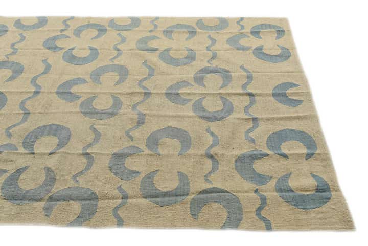 5' 2 x 6' 5 Hand Woven Kilim Modern Wool Rug