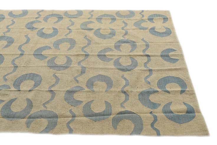 Detail image of 5' 2 x 6' 5 Hand Woven Kilim Modern Wool Rug