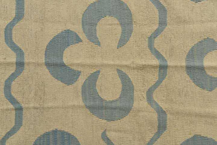 5' 2 x 6' 5 Hand Woven Kilim Modern Wool Rug