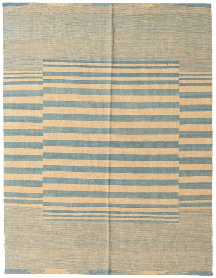Detail image of 5' 6 x 7' 6 Hand Woven Kilim Modern Wool Rug