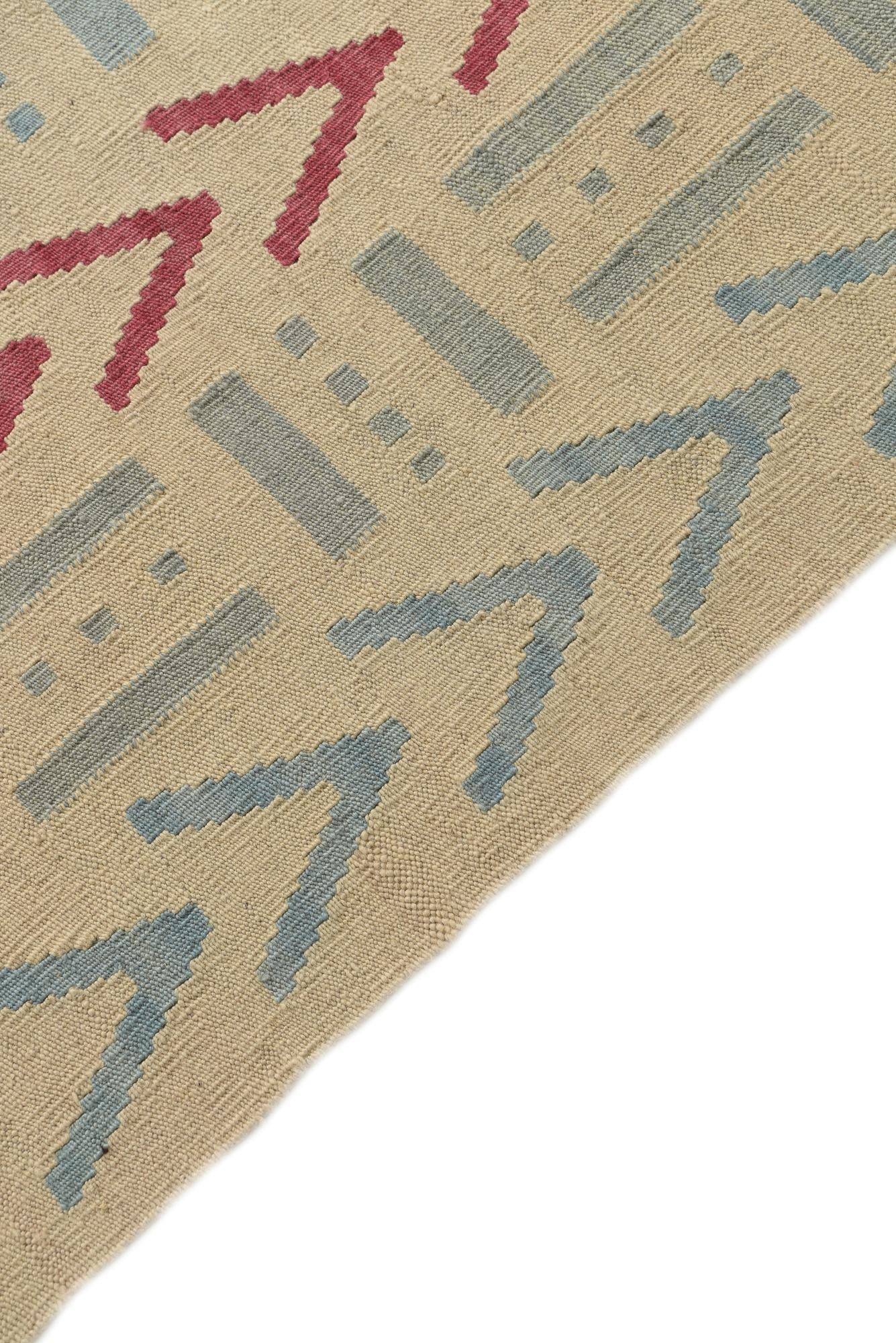 5' 10 x 7' 9 Hand Woven Kilim Modern Wool Rug