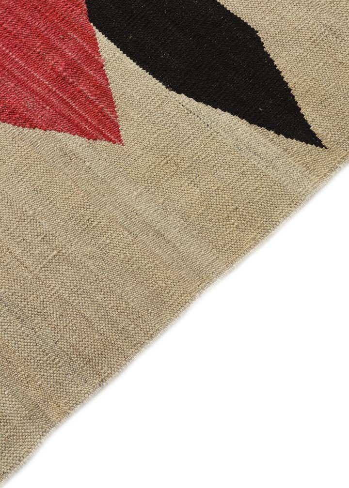 4' 2 x 5' 9 Hand Woven Kilim Modern Wool Rug