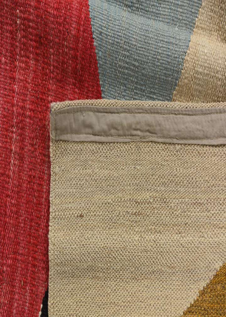 4' 2 x 5' 9 Hand Woven Kilim Modern Wool Rug