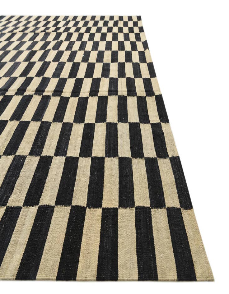 Detail image of 9' x 13' 9  Hand Woven Kilim Modern Wool Rug