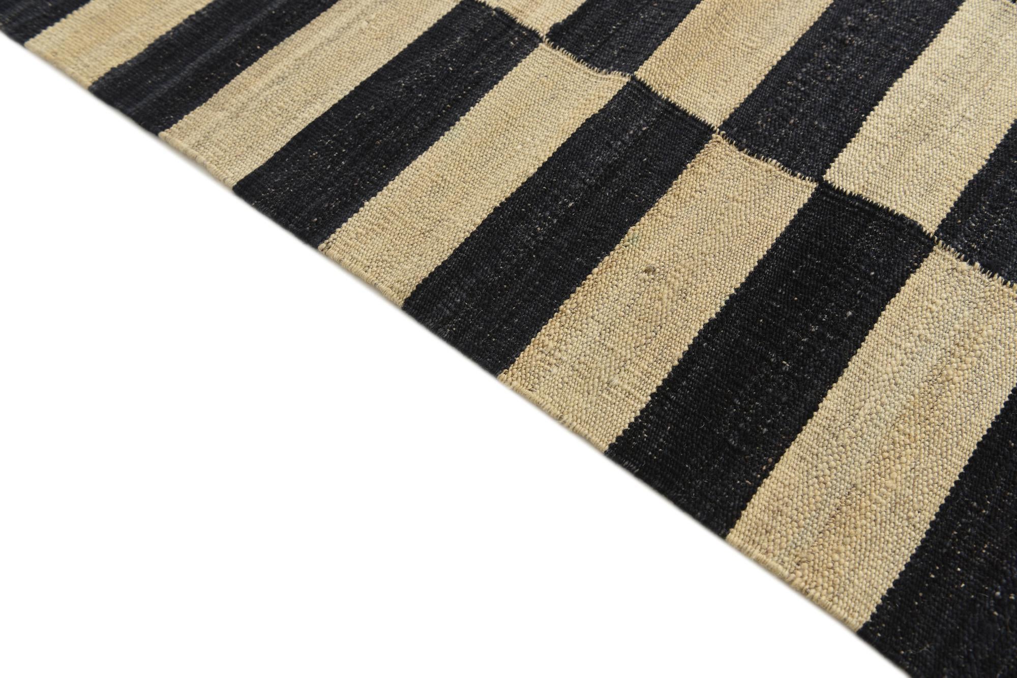 9' x 13' 9 Hand Woven Kilim Modern Wool Rug