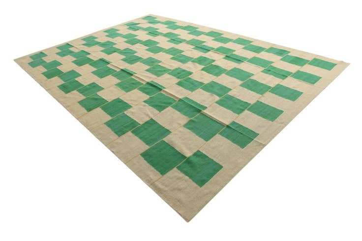 Detail image of 9' 3 x 13' Hand Woven Kilim Modern Wool Rug