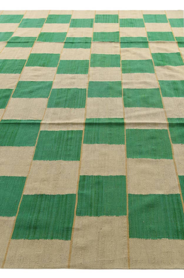 Detail image of 9' 3 x 13' Hand Woven Kilim Modern Wool Rug