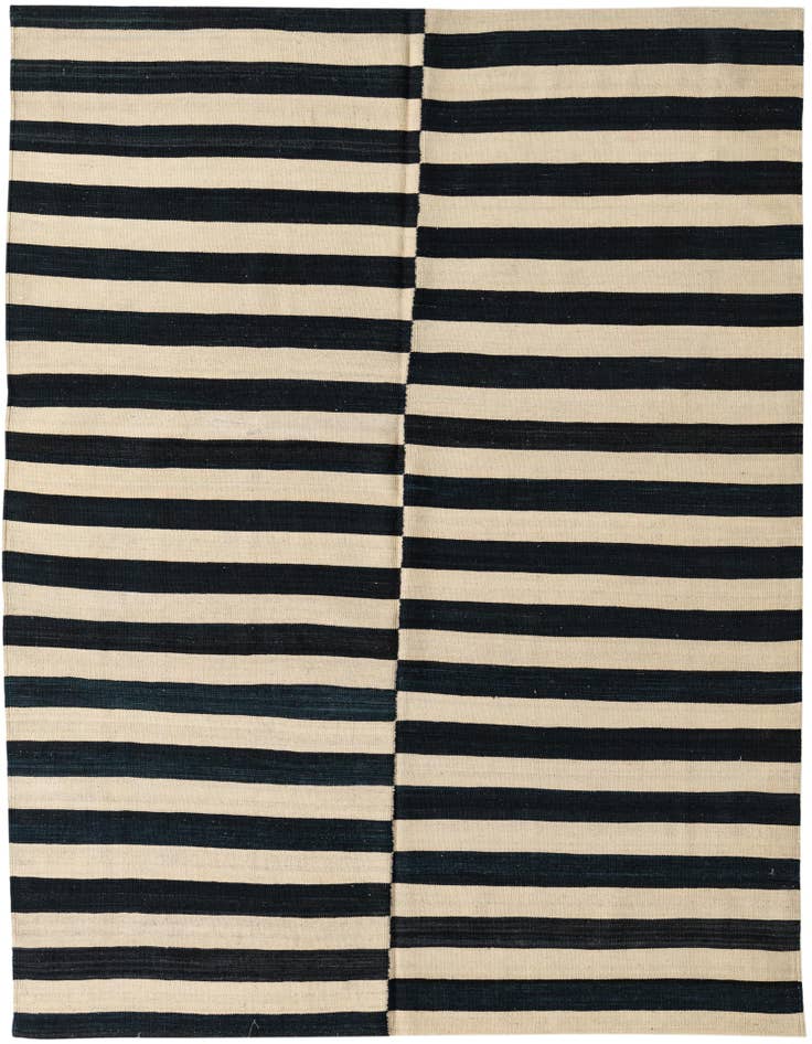 Detail image of 5' 4 x 6' 9 Hand Woven Kilim Modern Wool Rug