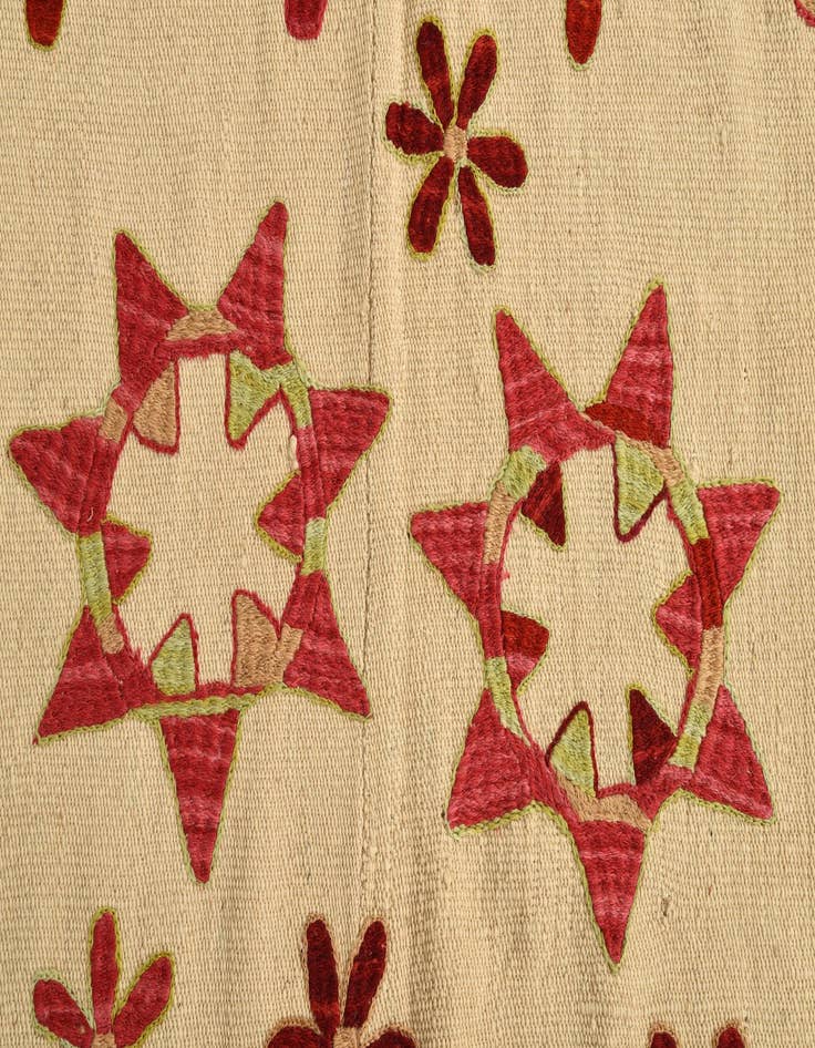 Detail image of 4' 9 x 7'  Hand Woven Kilim Modern Wool Rug