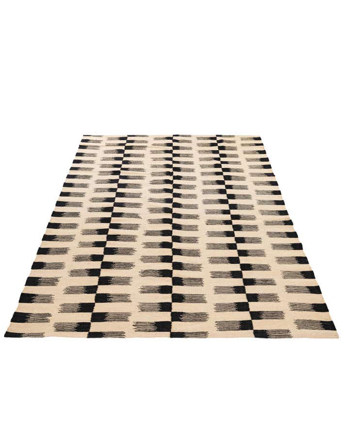 6' 2 x 7' 8 Hand Woven Kilim Modern Wool Rug