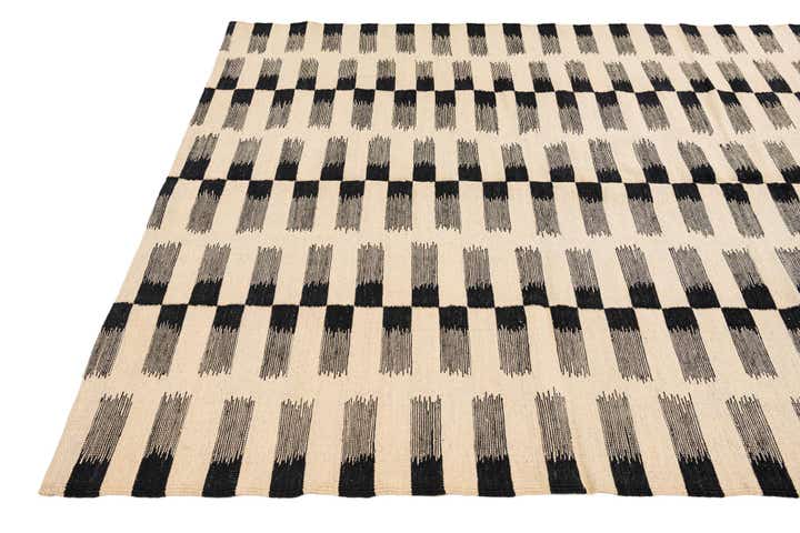 6' 2 x 7' 8 Hand Woven Kilim Modern Wool Rug