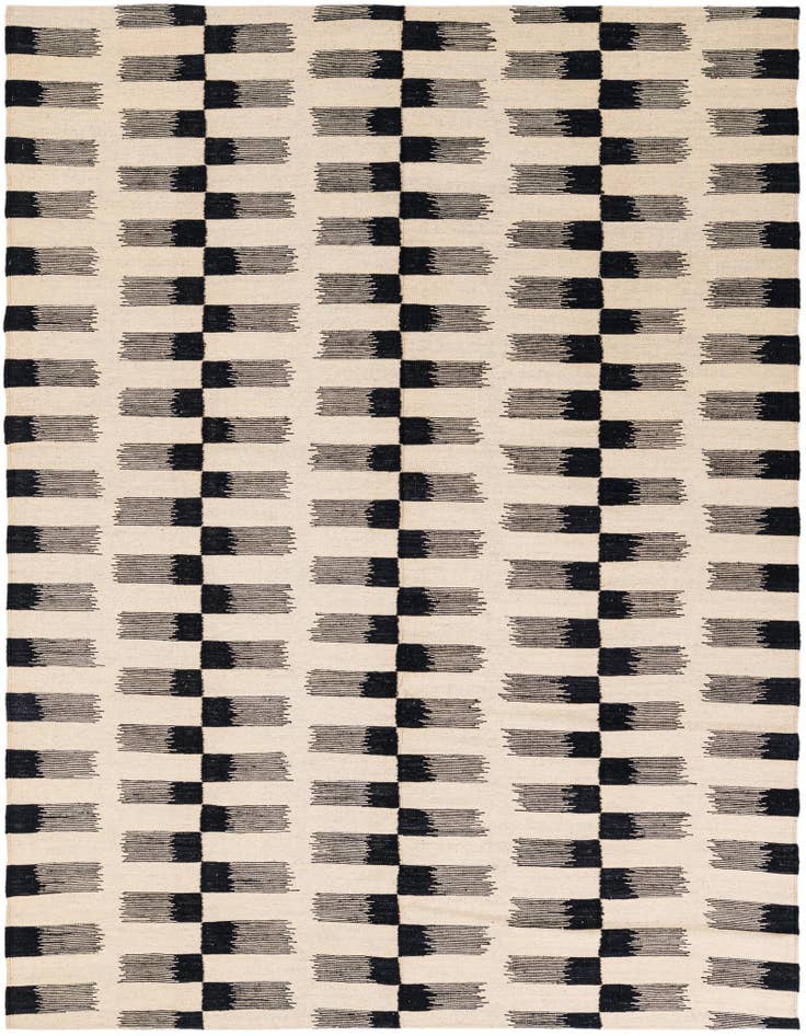 Detail image of 6' 2 x 7' 8 Hand Woven Kilim Modern Wool Rug