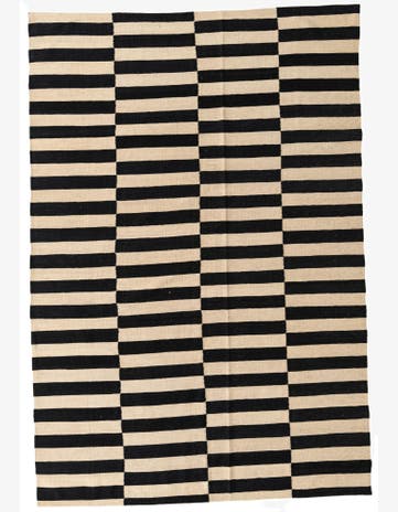 5' 6 x 8' 7 Hand Woven Kilim Modern Wool Rug