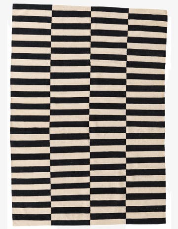 5' 6 x 7' 9 Hand Woven Kilim Modern Wool Rug