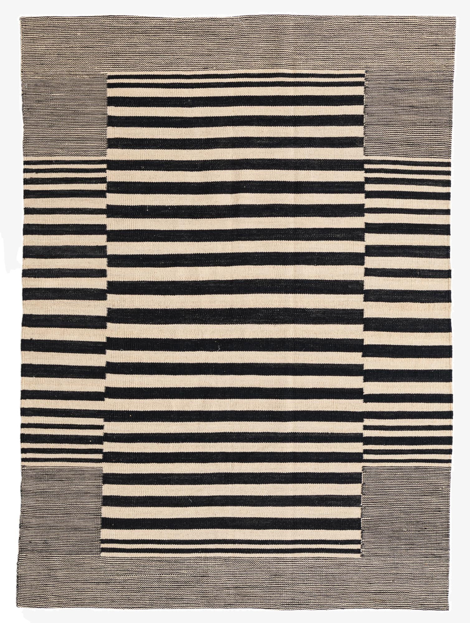 4' 2 x 5' 9  Hand Woven Kilim Modern Wool Rug