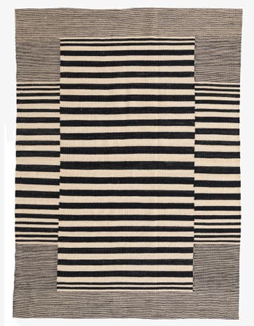 4' 2 x 5' 9 Hand Woven Kilim Modern Wool Rug